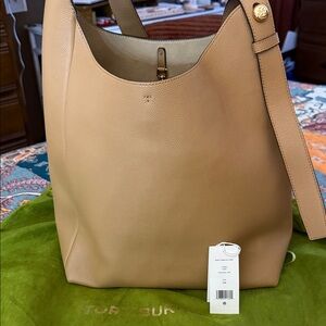 Tory Burch Romy Pebbled Hobo Leather Hobo Bag like new